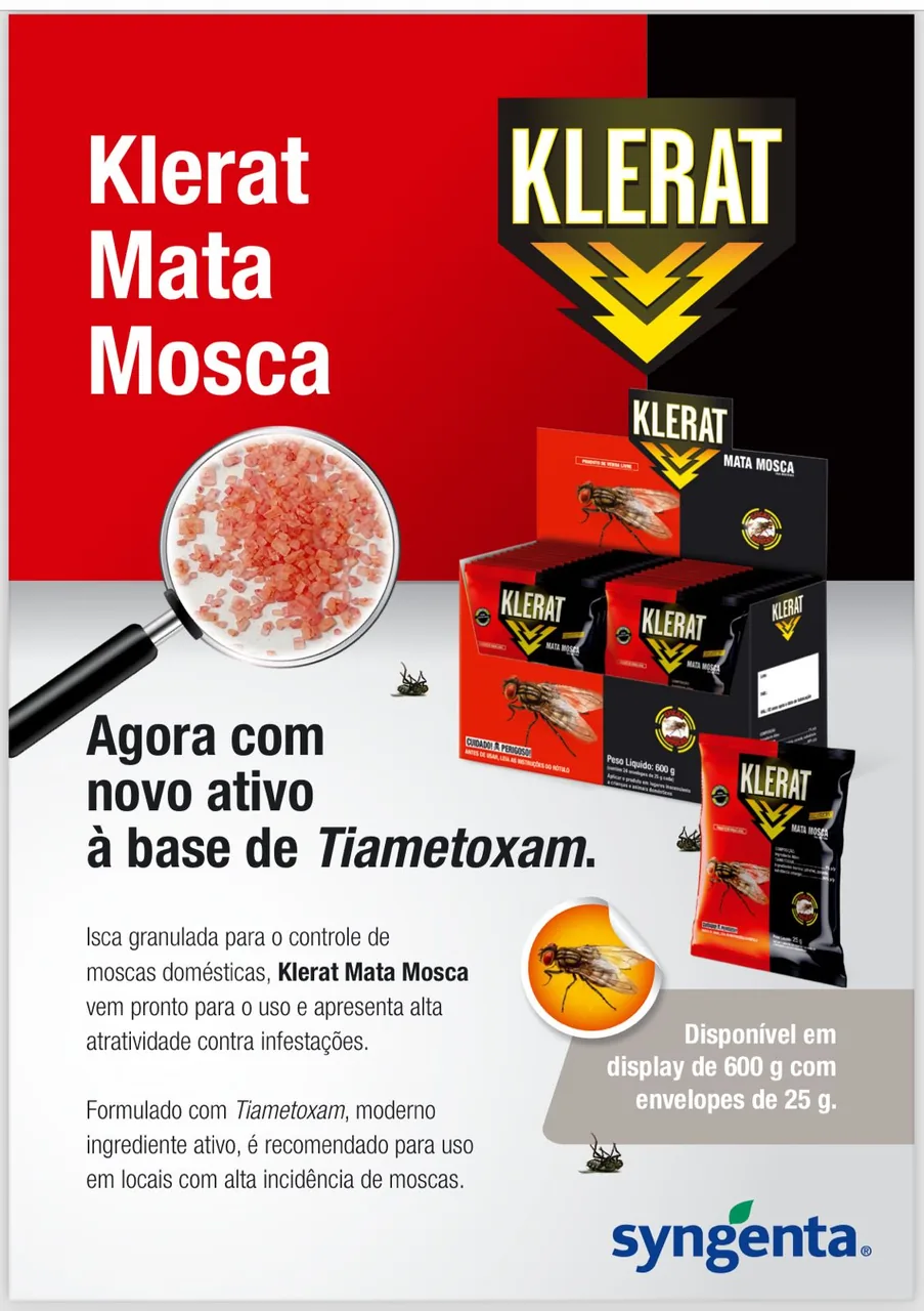Klerat Mata Mosca - produto Syngenta para controle de pragas