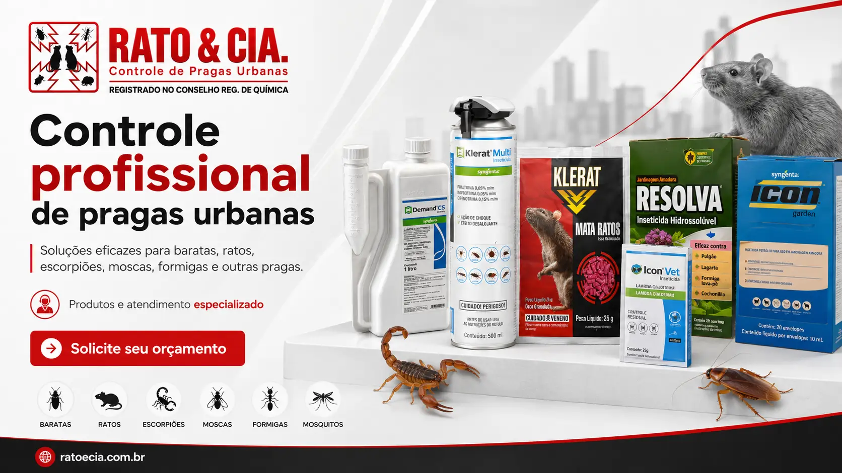 Rato & Cia Controle de Pragas - catálogo PDF